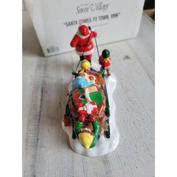 Dept 56 54862 Santa Comes To Town, 1996 snow village accessory Xmas - Picture 6 of 7